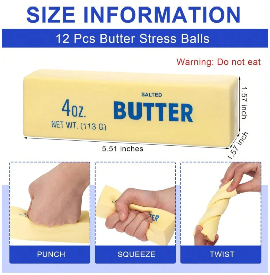 Butter Squishy Stress Toy