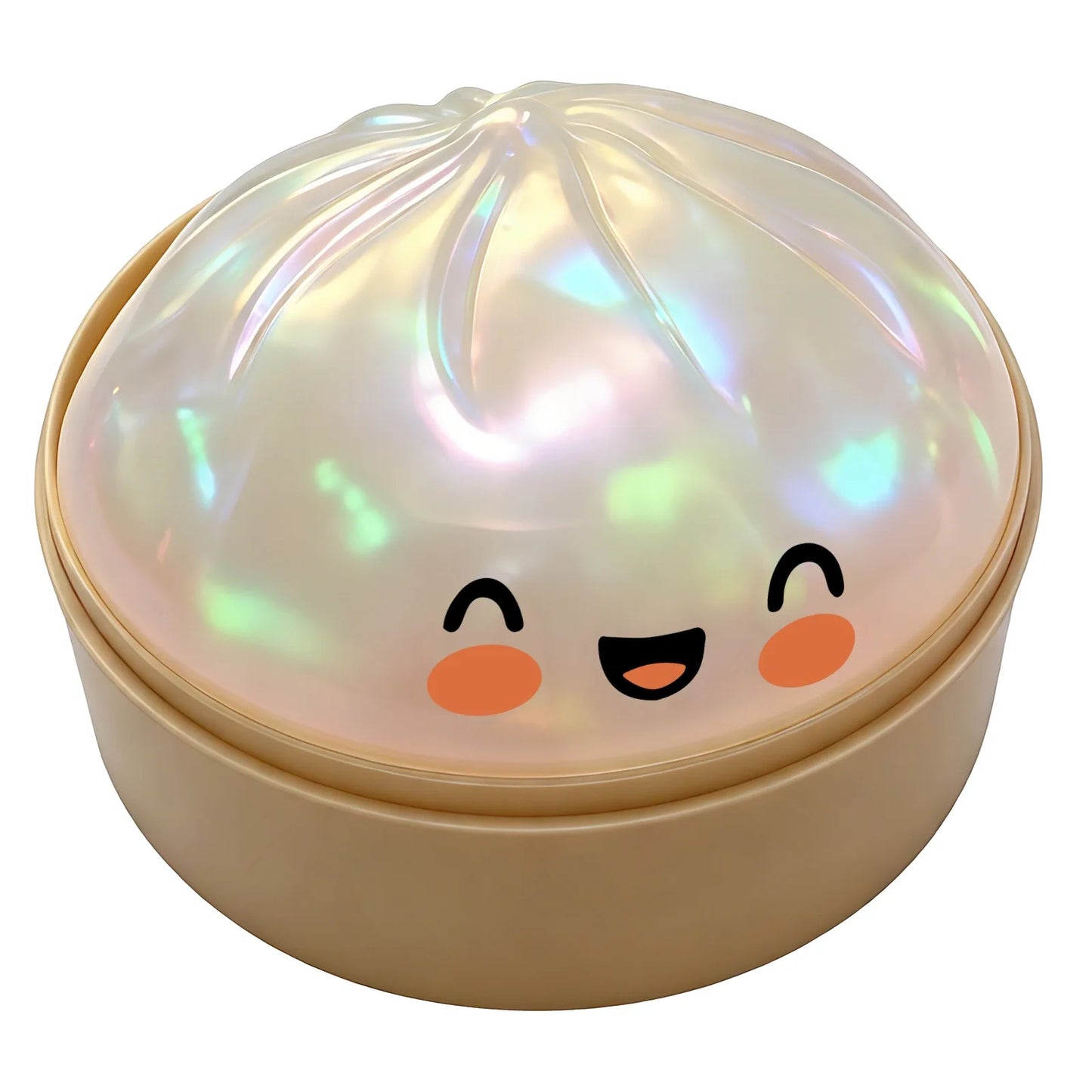 2026 Squishy Dumpling Steamer Bun Crystal Slow Rebound Squeeze Stress Relief Toy Food Shape Fidget Fun Gifts Ornament