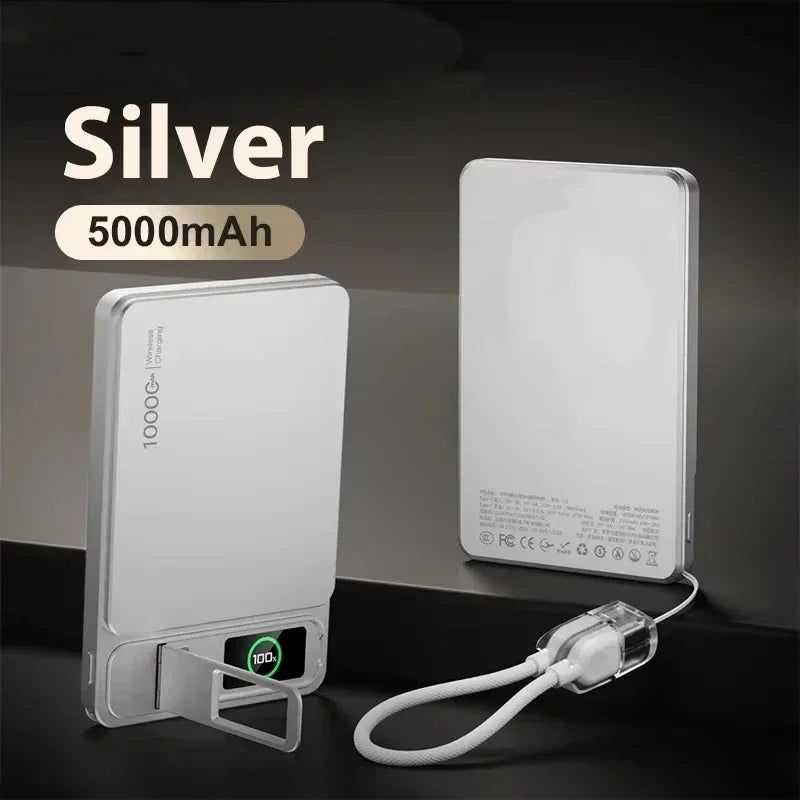 Lenovo CCC 10000mAh Slim Original Power Bank For MagSafe For Magnetic Wireless Fast Charging Portable Battery For IPhone IWatch