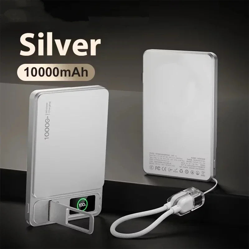 Lenovo CCC 10000mAh Slim Original Power Bank For MagSafe For Magnetic Wireless Fast Charging Portable Battery For IPhone IWatch