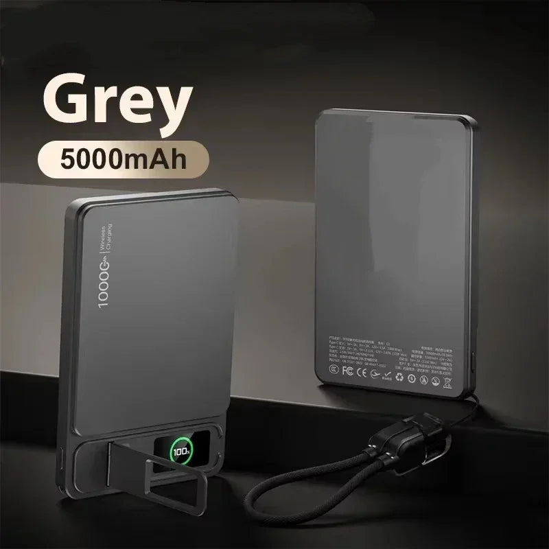 Lenovo CCC 10000mAh Slim Original Power Bank For MagSafe For Magnetic Wireless Fast Charging Portable Battery For IPhone IWatch